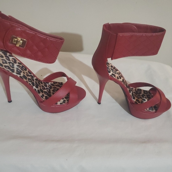 Faux Leather Heels - Picture 2 of 3